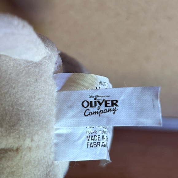 Disney Oliver & Company Dodger Dog Plush 7" Stuffed Animal Beans - Picture 5 of 12